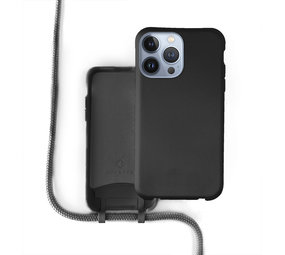 Coverzs Coque silicone avec cordon iPhone 13 Pro (noir) Coverzs Coque silicone avec cordon iPhone 13 Pro (noir)