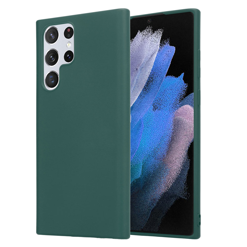 ShieldCase ShieldCase Coque silicone Samsung Galaxy S22 Ultra (vert foncé) ShieldCase ShieldCase Coque silicone Samsung Galaxy S22 Ultra (vert foncé)