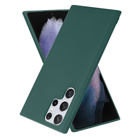 ShieldCase ShieldCase Coque silicone Samsung Galaxy S22 Ultra (vert foncé) ShieldCase ShieldCase Coque silicone Samsung Galaxy S22 Ultra (vert foncé)