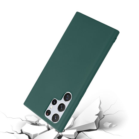 ShieldCase ShieldCase Coque silicone Samsung Galaxy S22 Ultra (vert foncé) ShieldCase ShieldCase Coque silicone Samsung Galaxy S22 Ultra (vert foncé)