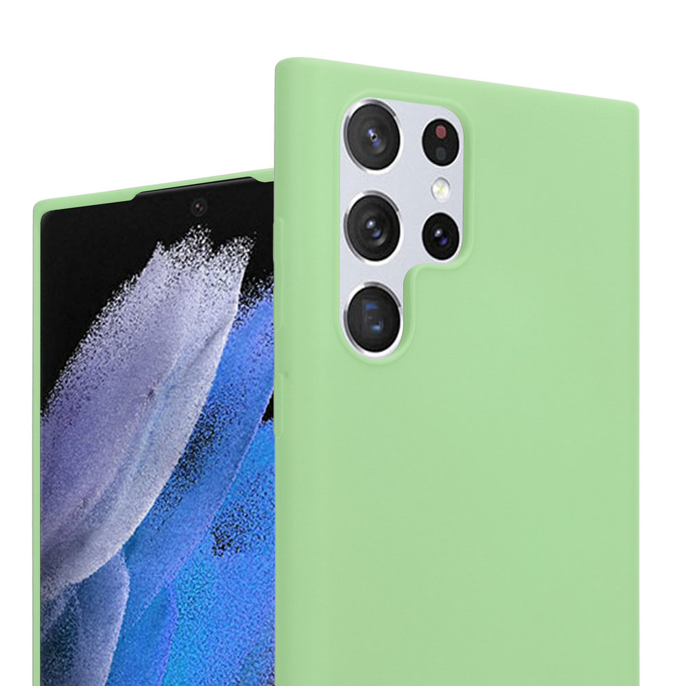 ShieldCase ShieldCase Coque silicone Samsung Galaxy S22 Ultra (vert clair)