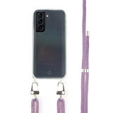 Coverzs Coque antichoc avec cordon Samsung S21 (violet)