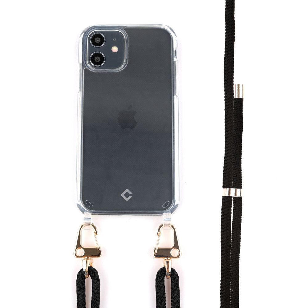Coverzs Coverzs Coque avec cordon iPhone 12 / 12 Pro (transparent/noir) Coverzs Coverzs Coque avec cordon iPhone 12 / 12 Pro (transparent/noir)