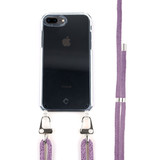 Coverzs Coque avec cordon iPhone 7/8 Plus (transparent/violet) Coverzs Coque avec cordon iPhone 7/8 Plus (transparent/violet)
