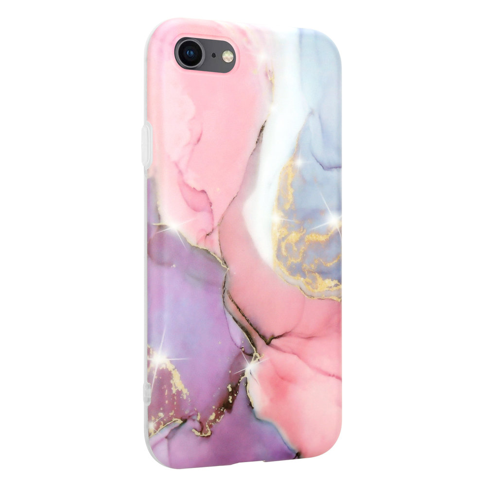 ShieldCase ShieldCase Coque iPhone SE 2022 Lovely Lila Marble ShieldCase ShieldCase Coque iPhone SE 2022 Lovely Lila Marble