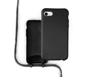 Coverzs Coque silicone avec cordon iPhone SE 2022 (noir) Coverzs Coque silicone avec cordon iPhone SE 2022 (noir)