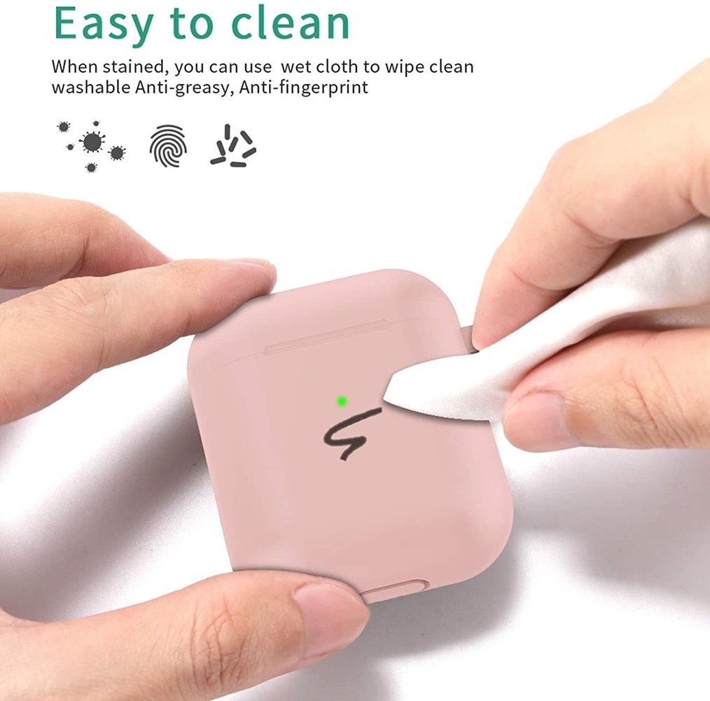 ShieldCase ShieldCase Étui silicone  AirPods 2 (rose clair) ShieldCase ShieldCase Étui silicone  AirPods 2 (rose clair)