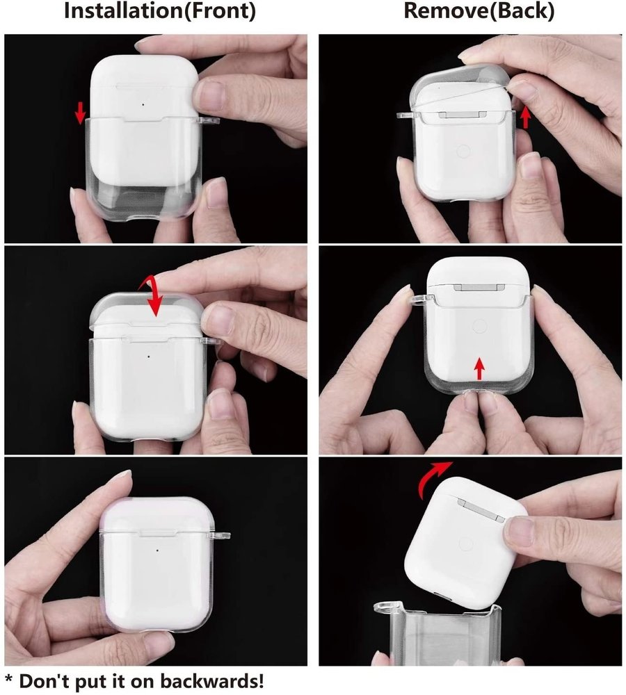 ShieldCase ShieldCase Étui AirPods 2 silicone (transparent) ShieldCase ShieldCase Étui AirPods 2 silicone (transparent)