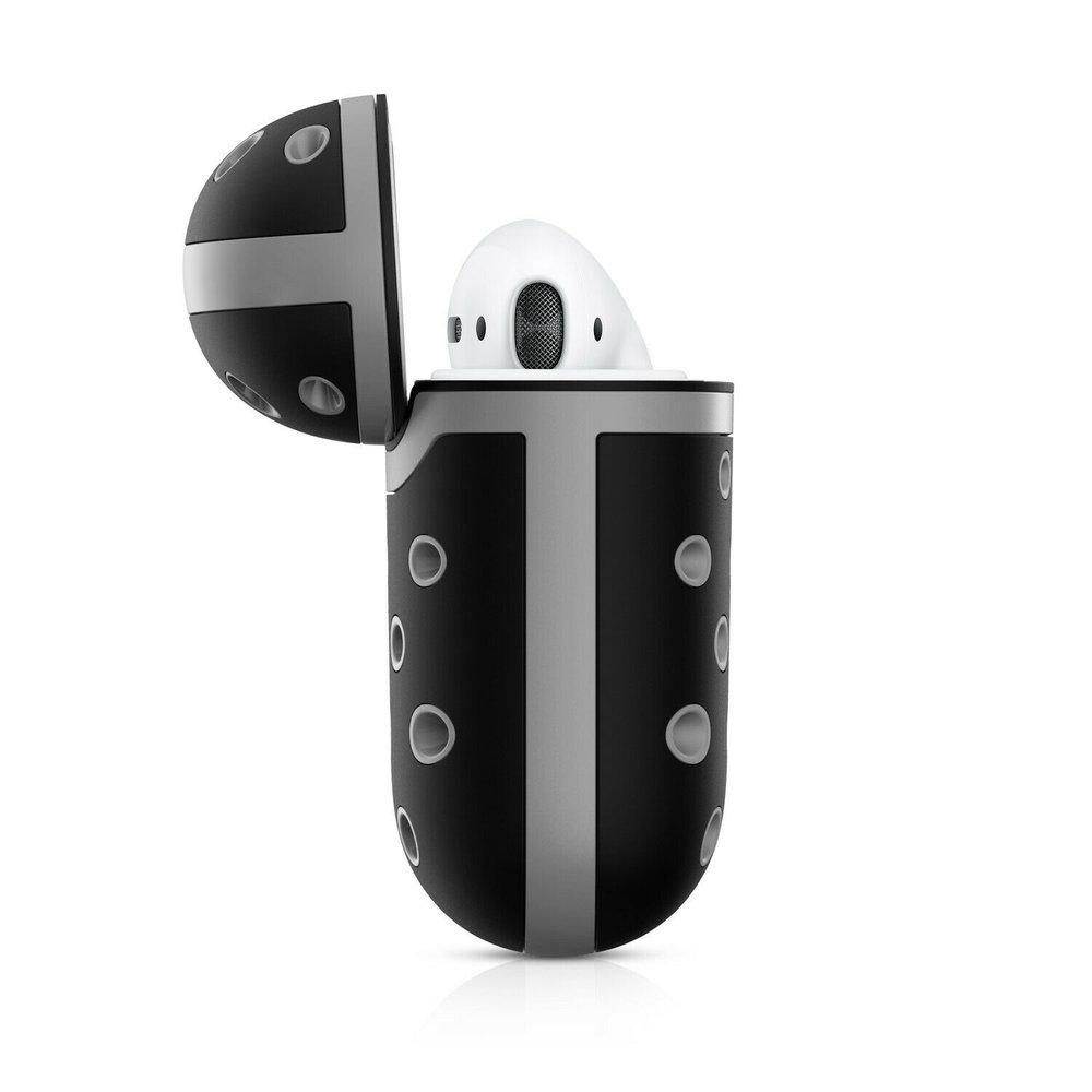 ShieldCase ShieldCase Étui silicone AirPods 2 (noir/gris) ShieldCase ShieldCase Étui silicone AirPods 2 (noir/gris)