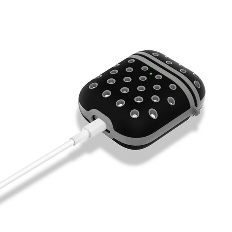 ShieldCase ShieldCase Étui silicone AirPods 2 (noir/gris) ShieldCase ShieldCase Étui silicone AirPods 2 (noir/gris)