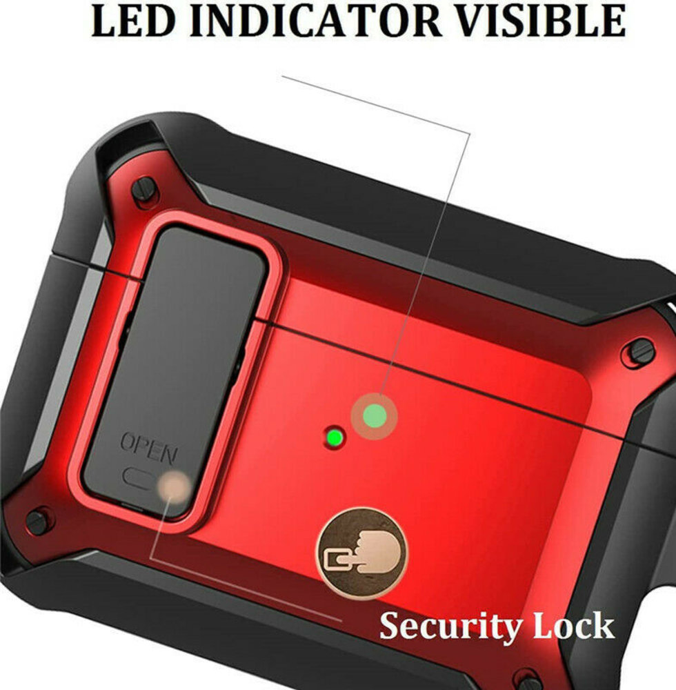 ShieldCase ShieldCase Etui antichoc Airpods 3 TPU/PC (noir/rouge) ShieldCase ShieldCase Etui antichoc Airpods 3 TPU/PC (noir/rouge)