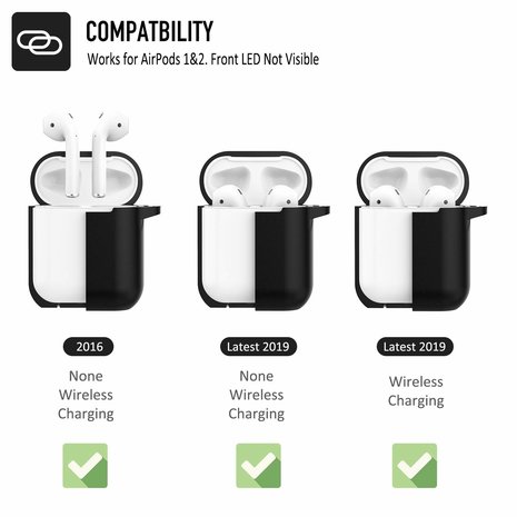 ShieldCase ShieldCase Étui silicone Airpods (noir) ShieldCase ShieldCase Étui silicone Airpods (noir)