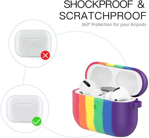 ShieldCase ShieldCase Étui arc-en-ciel Apple Airpods Pro (multicolore) ShieldCase ShieldCase Étui arc-en-ciel Apple Airpods Pro (multicolore)