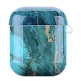 ShieldCase Étui Airpods Glossy Green Marble ShieldCase Étui Airpods Glossy Green Marble