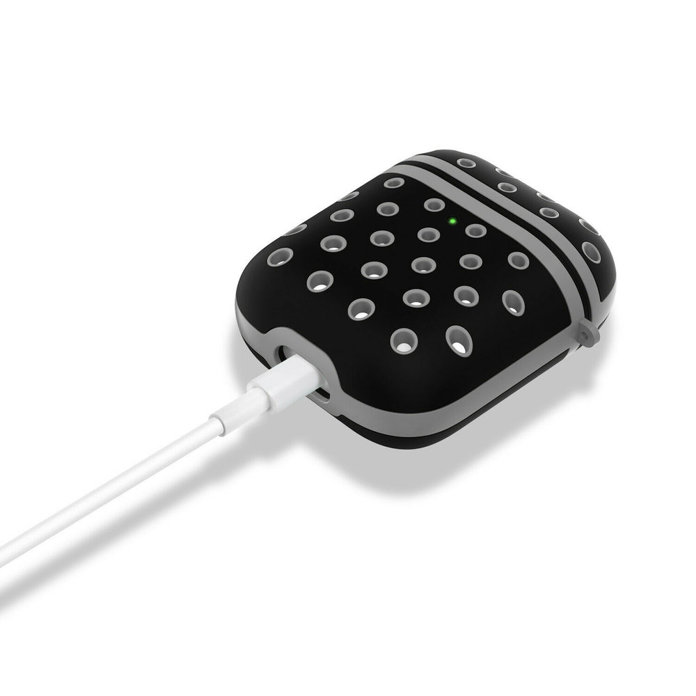 ShieldCase ShieldCase Étui silicone  Airpods (noir/gris)