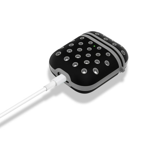 ShieldCase ShieldCase Étui silicone  Airpods (noir/gris)