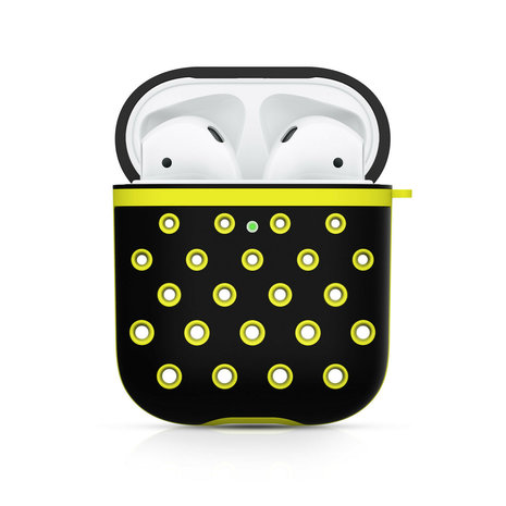 ShieldCase ShieldCase Étui silicone Airpods (noir/jaune)