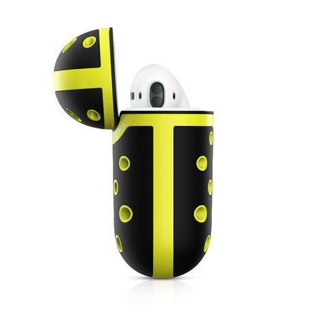 ShieldCase ShieldCase Étui silicone Airpods (noir/jaune)