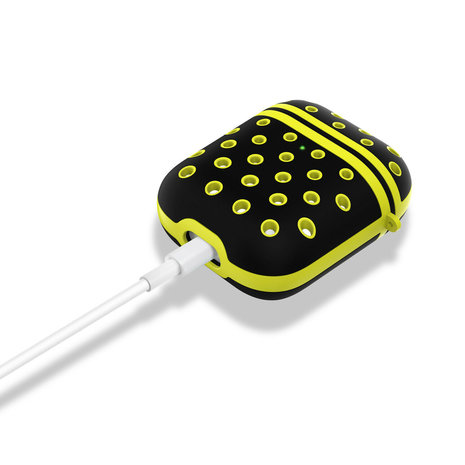 ShieldCase ShieldCase Étui silicone Airpods (noir/jaune)