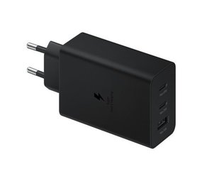 Samsung Chargeur maison triple USB A+C+C 65W Ultra rapide d'origine Samsung (noir)