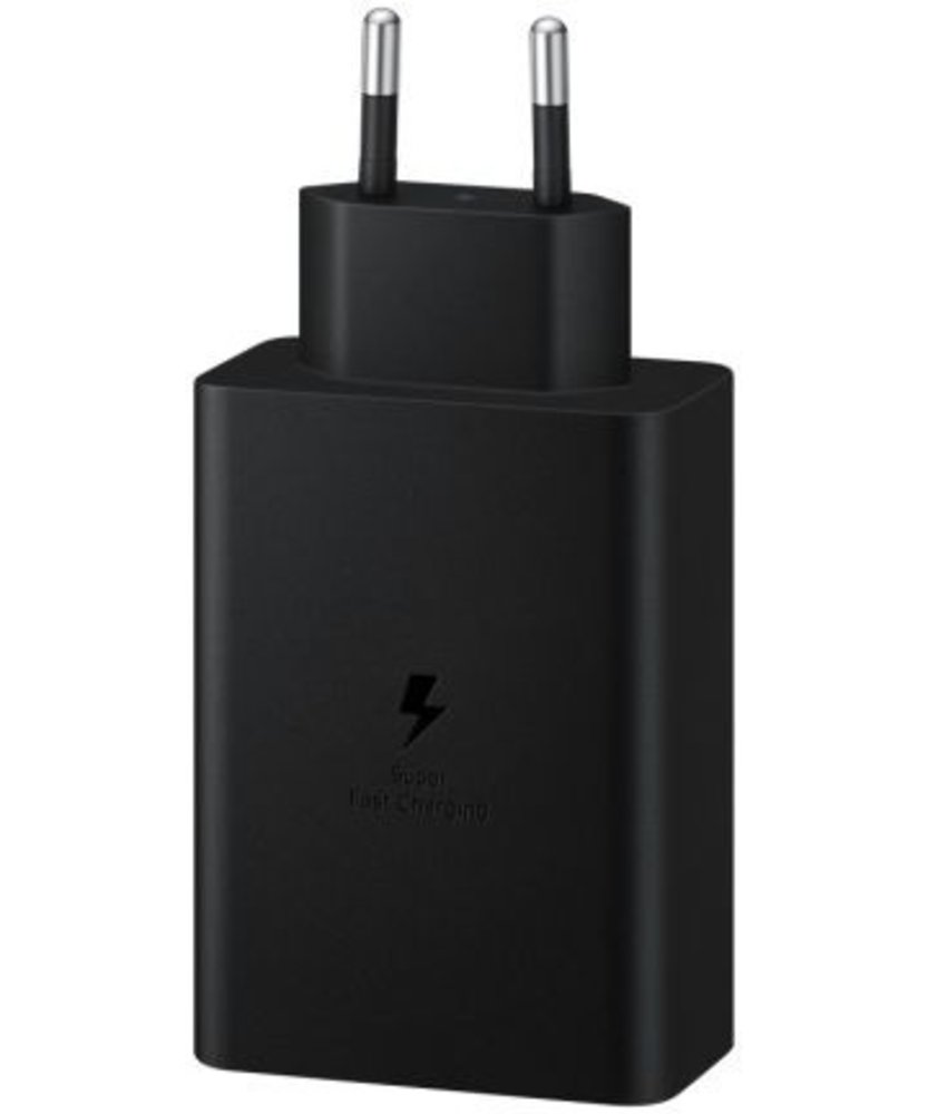 Samsung Chargeur maison triple USB A+C+C 65W Ultra rapide d'origine Samsung (noir) Samsung Chargeur maison triple USB A+C+C 65W Ultra rapide d'origine Samsung (noir)