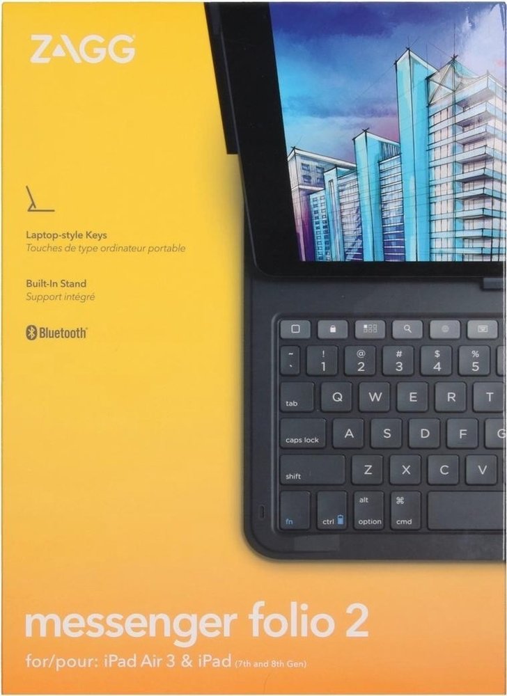 Zagg Etui Clé iPad Zagg Messenger Folio 2 (gris) Zagg Etui Clé iPad Zagg Messenger Folio 2 (gris)