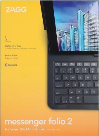 Zagg Etui Clé iPad Zagg Messenger Folio 2 (gris) Zagg Etui Clé iPad Zagg Messenger Folio 2 (gris)