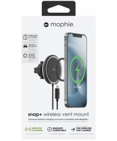 Mophie Support de voiture Mophie-Snap+ avec support de ventilation sans fil