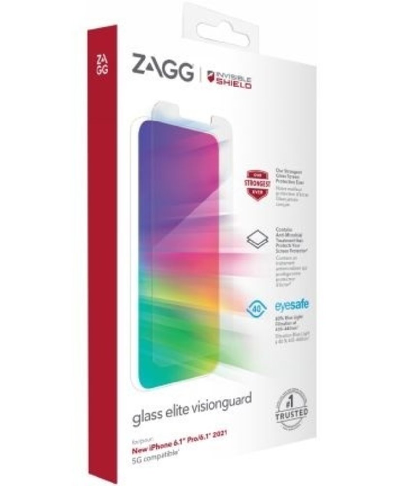 Zagg Protecteur d'écran InvisibleShield Glass Elite Visionguard iPhone 13 / 13 Pro