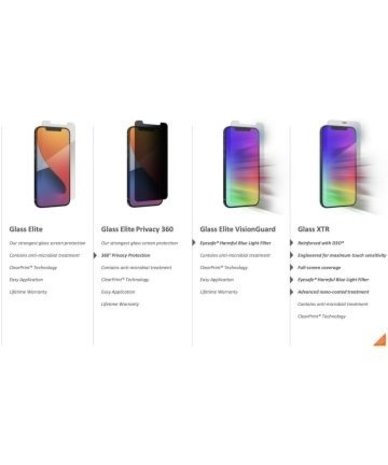 Zagg Protecteur d'écran InvisibleShield Glass Elite Privacy iPhone 13 / 13 Pro