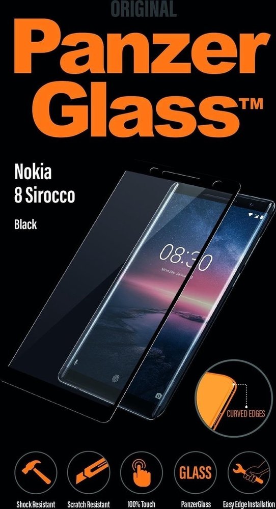 PanzerGlass PanzerGlass protecteur d'écran en verre trempé Nokia 8 Sirocco - (noir)