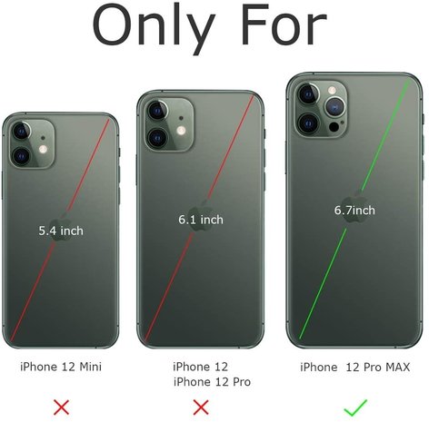 ShieldCase Coque ShieldCase Shock avec porte-cartes iPhone 12 Pro Max - 6,7 pouces - Rose/rouge