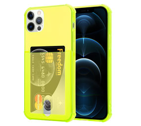ShieldCase Coque antichoc porte-cartes iPhone 12 Pro Max - 6,7 pouces - Jaune ShieldCase Coque antichoc porte-cartes iPhone 12 Pro Max - 6,7 pouces - Jaune