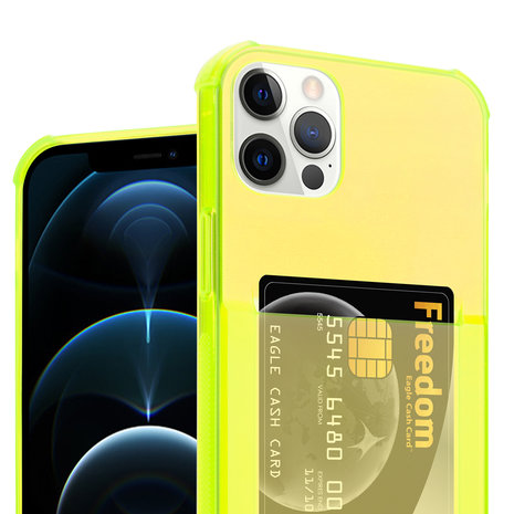 ShieldCase Coque ShieldCase Shock avec porte-cartes iPhone 12 Pro Max - 6,7 pouces - Jaune