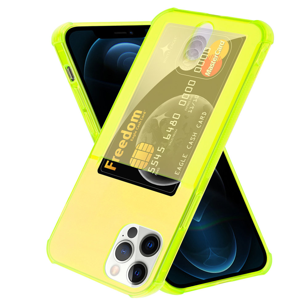 ShieldCase Coque ShieldCase Shock avec porte-cartes iPhone 12 Pro Max - 6,7 pouces - Jaune