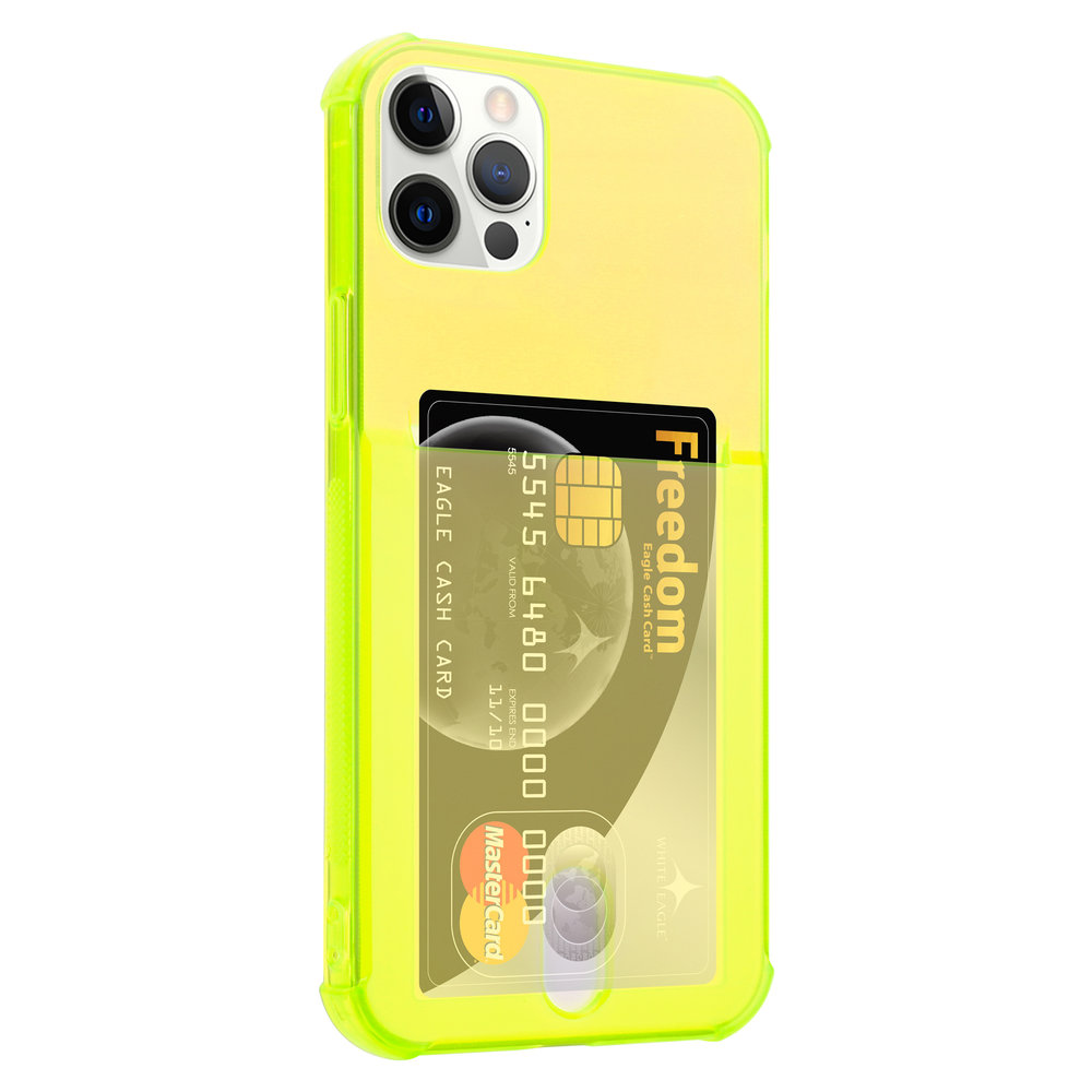 ShieldCase Coque ShieldCase Shock avec porte-cartes iPhone 12 Pro Max - 6,7 pouces - Jaune