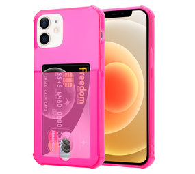 ShieldCase Coque antichoc porte-cartes iPhone 12 - 6,1 pouces - Rose ShieldCase Coque antichoc porte-cartes iPhone 12 - 6,1 pouces - Rose