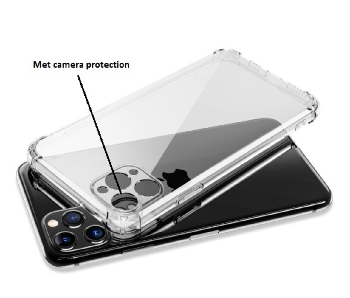 ShieldCase Coque ShieldCase Shock avec protection appareil photo TPU iPhone 12 - 6,1 pouces (transparente)