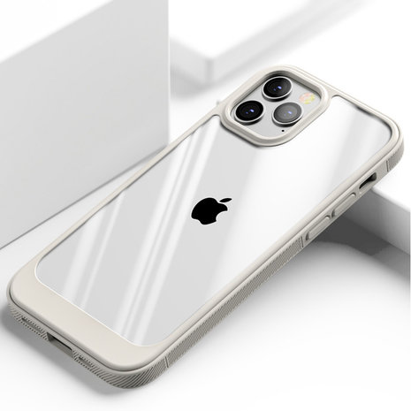 ShieldCase ShieldCase Coque iPhone 13 Pro TPU avec bordure (beige/transparent) ShieldCase ShieldCase Coque iPhone 13 Pro TPU avec bordure (beige/transparent)