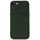 ShieldCase Coque silicone iPhone 13 porte-cartes (vert foncé) ShieldCase Coque silicone iPhone 13 porte-cartes (vert foncé)