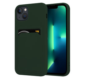 ShieldCase Coque silicone porte-cartes pour iPhone 13 Mini (vert foncé) ShieldCase Coque silicone porte-cartes pour iPhone 13 Mini (vert foncé)