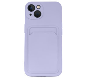 ShieldCase Coque silicone iPhone 13 porte-cartes (Violet)