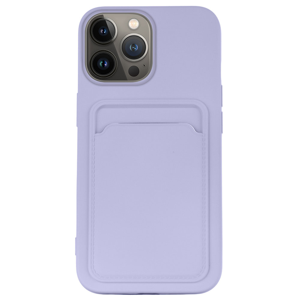 ShieldCase ShieldCase coque en silicone iphone 13 Pro avec porte-cartes (Violet) ShieldCase ShieldCase coque en silicone iphone 13 Pro avec porte-cartes (Violet)