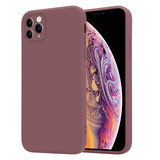 ShieldCase Coque silicone carrée iPhone 11 Pro Max ( Violet raisin )