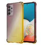 ShieldCase Coque Samsung Galaxy A53 Gradient shock (Noir/doré)