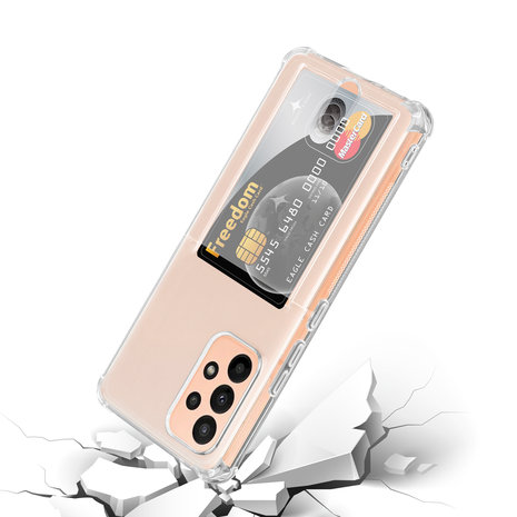 Coque Samsung Galaxy A23 5G étui porte-cartes (transparent) 