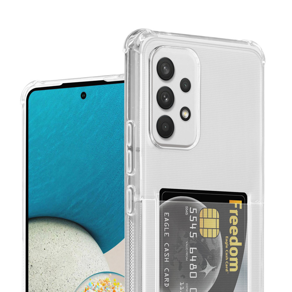 ShieldCase Shieldcase Samsung Galaxy A53 choc avec étui porte-cartes (transparent) ShieldCase Shieldcase Samsung Galaxy A53 choc avec étui porte-cartes (transparent)