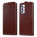 ShieldCase Etui Samsung Galaxy A33 Flip (Cuir marron)
