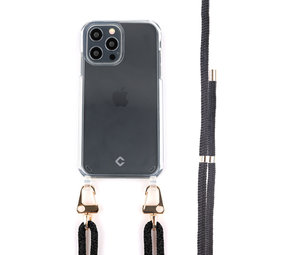Coverzs Coque transparente cordon noir iPhone 13 Pro