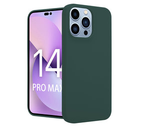 ShieldCase Coque silicone iPhone 14 Pro Max (vert foncé)